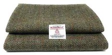 Harris Tweed grün Fischgrät