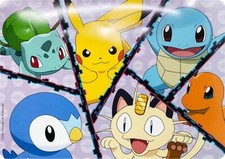 Pokémon Tischunterlage Tischset Platzdeckchen Malunterlage 43 x 28 cm