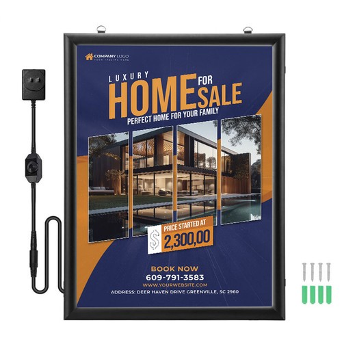 Led plakatrahmen din - plakatrahmen,