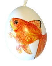 Osterei, handbemalt echtes Ei