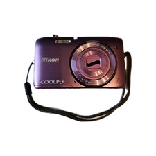 Digitalkamera Nikon Coolpix S3500  Lila 20.1 MP Optisch Zustand gut Defekt Cam