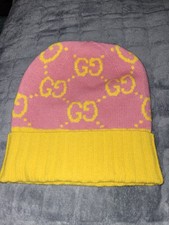 Strickmütze pink gelb von - gelb,