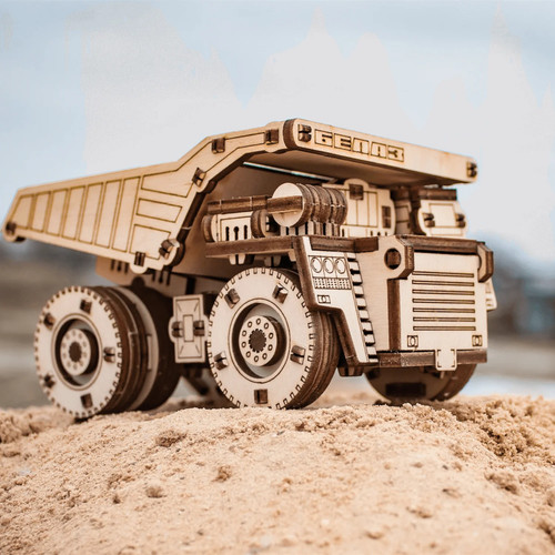 Lkw belaz mini puzzle holz - belaz, 3d