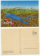 18264 - Bodensee - Maße und Zahlen - Landkarte - alte Ansichtskarte