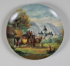 Bradex , Fürstenberg Porzellan Sammelteller - An Zollstation 1988 - Ø 19,5 /S148