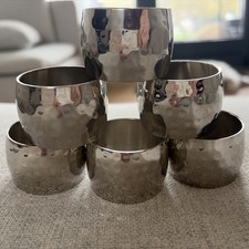 Serviettenringe  6 Stück, glänzend, edel