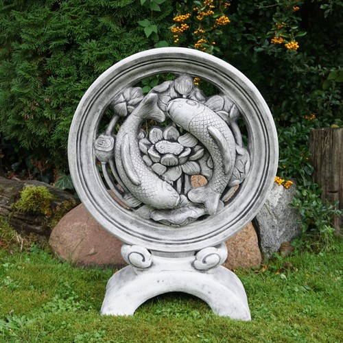 Skulptur koi fisch - fisch, japan