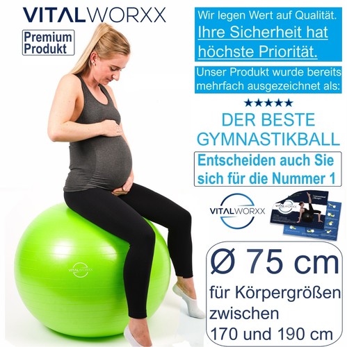 Vitalworxx gymnastikball für - gymnastikball,