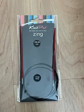 Zing KnitPro, Rundstricknadel Stärke 2,50 , 2,5 , 100cm, Knit Pro