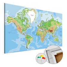 Korkbild World Geography -