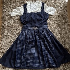 Dirndl S/36 Dunkelblau Neu