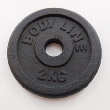 2 kg schwere 2 kg Scheibe aus Gusseisen für Langhantel-, Kurzhantel- und Gewicht