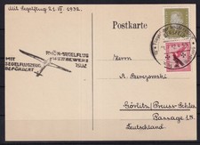 AO811) Dt. Reich Flugpost Luftpost Karte 1922 Fliegerlager Wasserkuppe Gersfeld