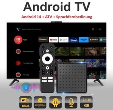 2025 Android Tv Box 14 ATV 4K  Dual WIFI YouTube + Apps 2+16  TOP OVP NEU