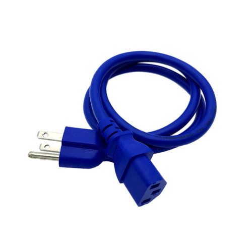 3ft power cord - 3ft, blu