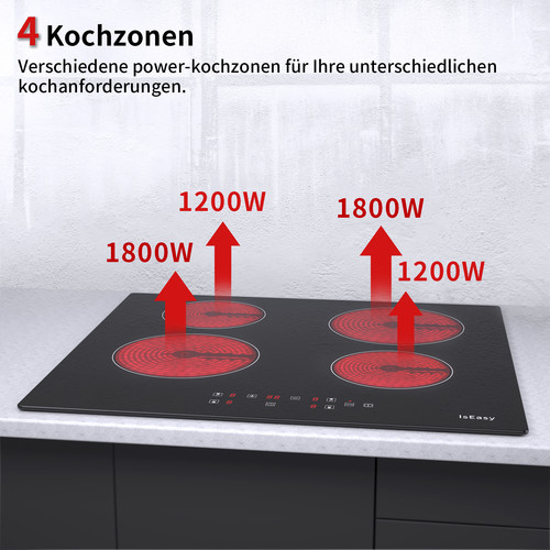 Glaskeramik kochfeld zonen - kochfeld, 4