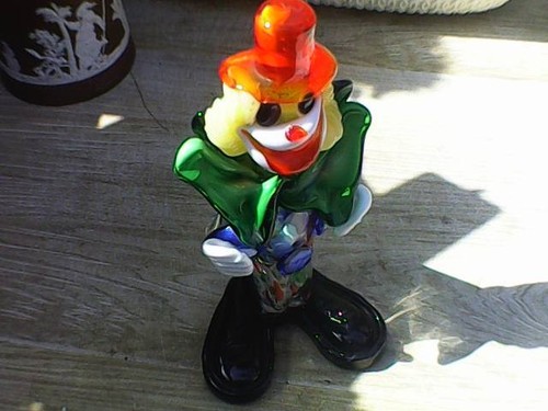 Murano glas clown - murano,