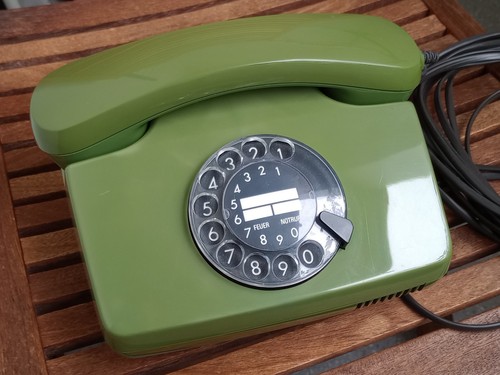 Vintage wählscheibentelefon - vintage,