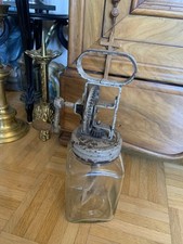 Schönes altes antikes Butterglas Butterschleuder 1 Liter Butterfass D.R.G.M