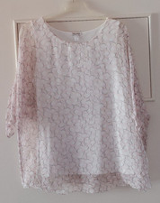 Seidenbluse Damen Bluse Tunika 100%Seide 40/42 Alba Moda hell rosa pink fast neu