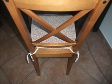 Holzstuhl massiv Buche Landhaus m. Wendekissen gebraucht, sehr guter Zustand