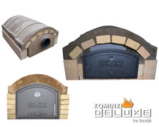 Bausatz 60x90 Gewölbe Tunellofen Pizzaofen Gusstür Aschefalltür Stahl Wahl Grill