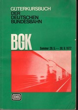 Güterkursbuch Deutsche Bundesbahn 1972
