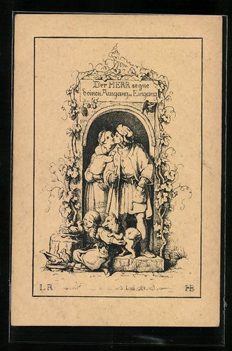 Künstler ludwig richter - künstler-ak,