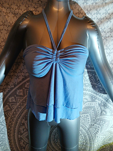 Shein damen top blau - shein,