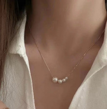 925 Silber Halskette mit 4