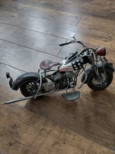 Harley Davidson Miniatur Motorrad USA Flagge Nostalgie Modellbau Hochwertig 