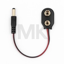 9V Batterieclip zu DC 5,5x2,1