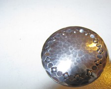 Runde Brosche 835 S Greifenkunst gehämmert Handarbeit  brooch __ 60 er