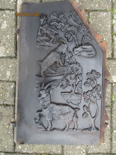 Alte antike ofenklappe - antike,