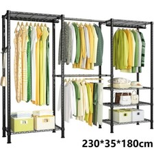 Kleiderschrank Offen Kleiderständer Kleiderstange Garderobe für Schlafzimmer NEU