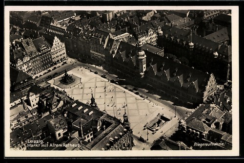 Ansichtskarte leipzig markt - leipzig,,