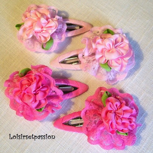 Haarspange klick klammer blume - haarspange,