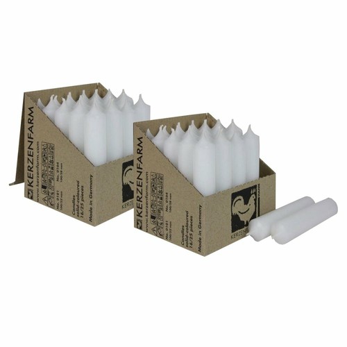 Stabkerzen weiß 100 x - 25,