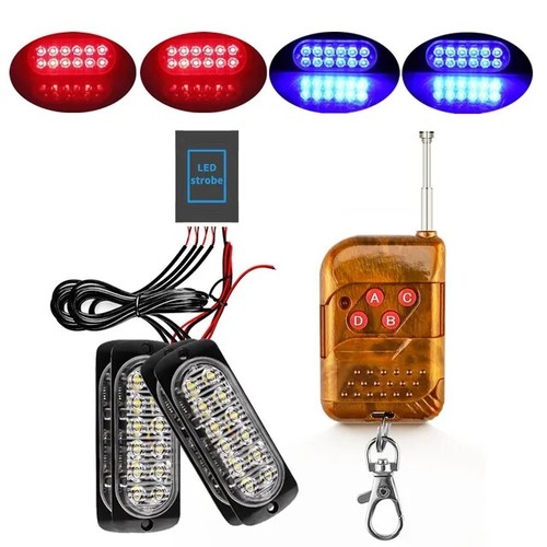 12led auto frontblitzer - 4x, 6/12led