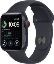 Apple Watch SE Schwarz LTE 32GB WatchOS Smartwatch Alu Fitnesstracker 40mm Sport
