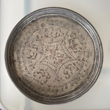 Großer Kupferteller Kupfertablett 36 cm Durchmesser