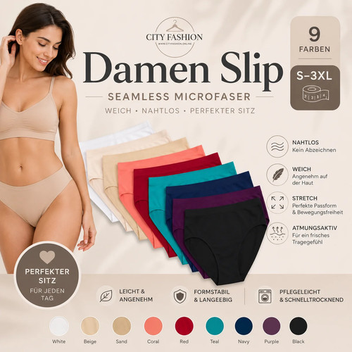 Damen microfaser slips - damen,
