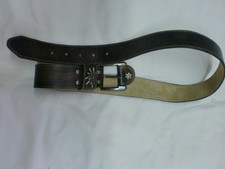 Brauner trachten ledergürtel - brauner,