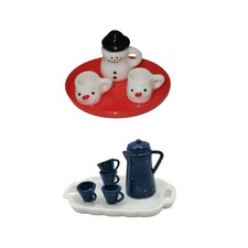 Miniatur Geschirr Schneemann