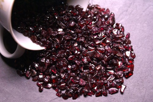 Granat mini trommelsteine - granat,