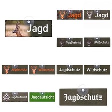 Premium Jagdschild fürs Auto Jagdschutz Jagdbetrieb Wildschutz Jägergeschenk