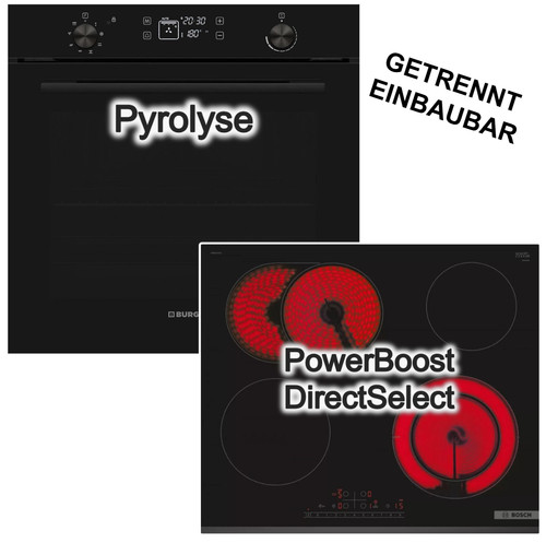 Herdset pyrolyse backofen - pyrolyse, +