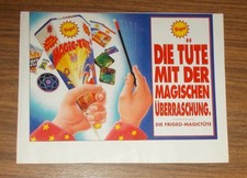Seltene Werbung Frigeo AHOJ-BRAUSE Magictüte mit der Überraschung Zauberer 1996