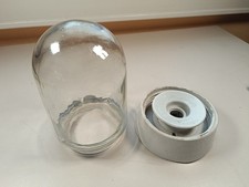 Große DDR Glaskolbenlampe