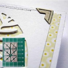 Karte Ecke Schnalle Stencil